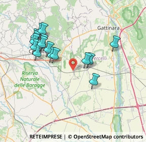 Mappa Via Strada Buronzina, 13040 Rovasenda VC, Italia (7.48563)