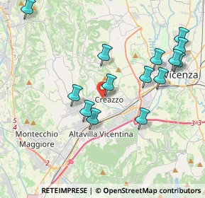 Mappa Via Brigata Orobica, 36051 Creazzo VI, Italia (4.15786)