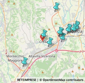 Mappa Via Brigata Orobica, 36051 Creazzo VI, Italia (4.21333)