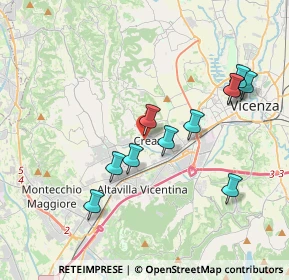 Mappa Via Brigata Orobica, 36051 Creazzo VI, Italia (3.68455)