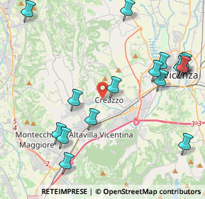 Mappa Via Brigata Orobica, 36051 Creazzo VI, Italia (5.03688)