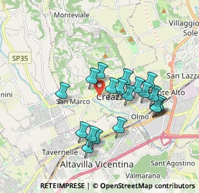 Mappa Via Brigata Orobica, 36051 Creazzo VI, Italia (1.594)