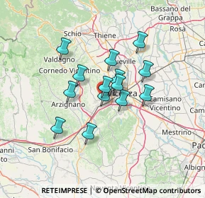 Mappa Via Brigata Orobica, 36051 Creazzo VI, Italia (9.86429)