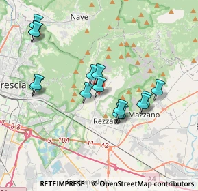 Mappa Via La Malfa, 25082 Botticino BS, Italia (3.57333)