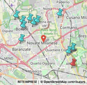 Mappa Angolo, 20026 Novate Milanese MI, Italia (2.41667)