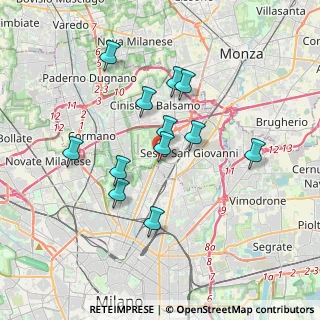 Mappa Via Milanese Via Carducci, 20099 Sesto San Giovanni MI, Italia (3.1425)