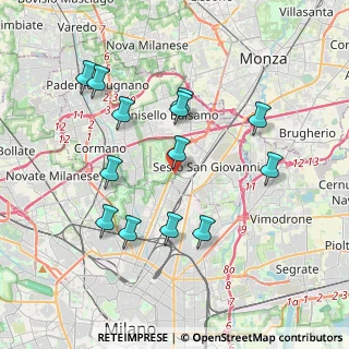 Mappa Via Milanese Via Carducci, 20099 Sesto San Giovanni MI, Italia (3.78154)