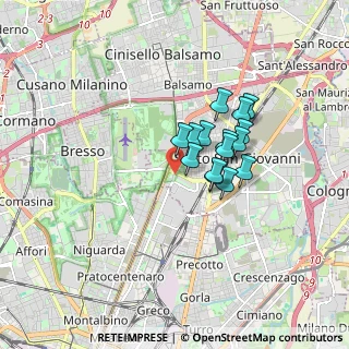 Mappa Via Milanese Via Carducci, 20099 Sesto San Giovanni MI, Italia (1.18067)