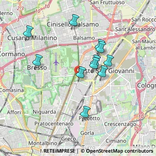 Mappa Via Milanese Via Carducci, 20099 Sesto San Giovanni MI, Italia (1.73364)