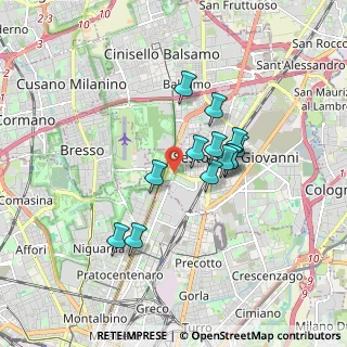 Mappa Via Milanese Via Carducci, 20099 Sesto San Giovanni MI, Italia (1.36077)