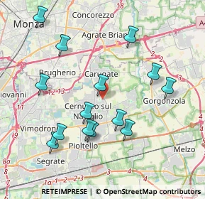 Mappa Via Madre Teresa di Calcutta, 20063 Cernusco sul Naviglio MI, Italia (4.00571)