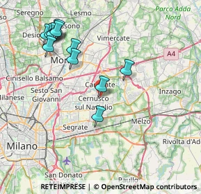 Mappa Via Madre Teresa di Calcutta, 20063 Cernusco sul Naviglio MI, Italia (8.45833)