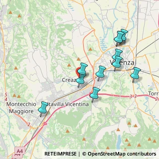 Mappa Via Ferrarin Arturo, 36051 Creazzo VI, Italia (3.80273)