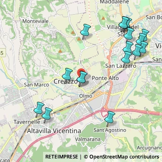Mappa Via Ferrarin Arturo, 36051 Creazzo VI, Italia (2.60412)