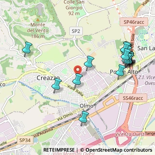 Mappa Via Ferrarin Arturo, 36051 Creazzo VI, Italia (1.23)