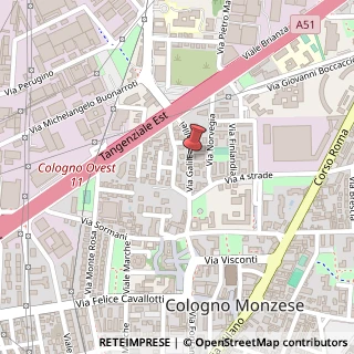 Mappa Via galilei 1, 20093 Cologno Monzese, Milano (Lombardia)