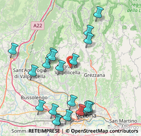 Mappa Via Calcarole, 37024 Negrar di Valpolicella VR, Italia (9.254)