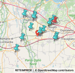 Mappa Via Milano, 25032 Chiari BS, Italia (6.56786)