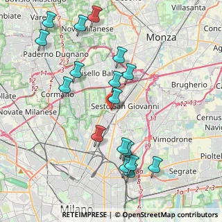 Mappa Via San Giuseppe, 20099 Sesto San Giovanni MI, Italia (4.45412)