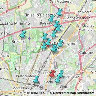 Mappa Via San Giuseppe, 20099 Sesto San Giovanni MI, Italia (1.745)