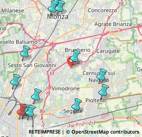 Mappa Via Filippo Corridoni, 20093 Cologno Monzese MI, Italia (5.62385)