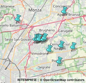 Mappa Via Filippo Corridoni, 20093 Cologno Monzese MI, Italia (2.69846)