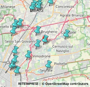 Mappa Via Filippo Corridoni, 20093 Cologno Monzese MI, Italia (5.2395)