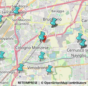 Mappa Via Filippo Corridoni, 20093 Cologno Monzese MI, Italia (2.53133)