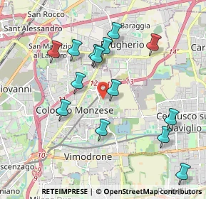 Mappa Via Filippo Corridoni, 20093 Cologno Monzese MI, Italia (1.95214)