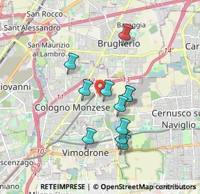 Mappa Via Filippo Corridoni, 20093 Cologno Monzese MI, Italia (1.47545)