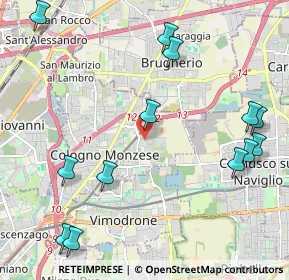 Mappa Via Filippo Corridoni, 20093 Cologno Monzese MI, Italia (2.65154)