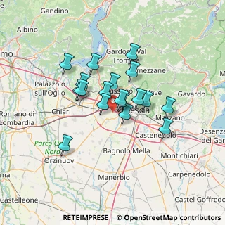 Mappa Via Santa Giulia, 25030 Roncadelle BS, Italia (10.15278)