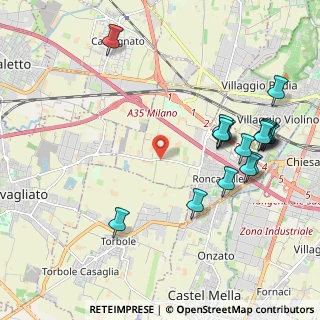 Mappa Via Santa Giulia, 25030 Roncadelle BS, Italia (2.31941)