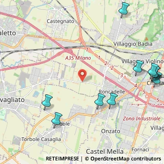 Mappa Via Santa Giulia, 25030 Roncadelle BS, Italia (3.08636)