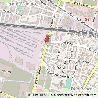 Mappa Via Dalmazia, 50, 25125 Brescia, Brescia (Lombardia)