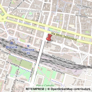 Mappa Via Solferino, 22, 25121 Brescia, Brescia (Lombardia)