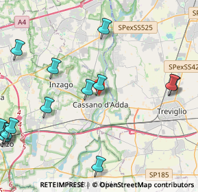 Mappa Via Alberto Riboldi, 20062 Cassano d'Adda MI, Italia (6.03333)