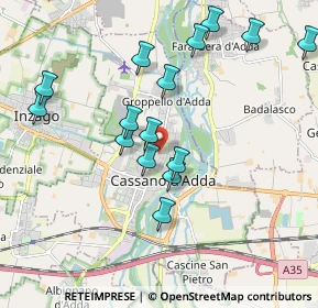 Mappa Via Alberto Riboldi, 20062 Cassano d'Adda MI, Italia (2.618)