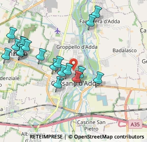 Mappa Via Alberto Riboldi, 20062 Cassano d'Adda MI, Italia (2.2265)