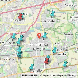 Mappa Via Marzabotto, 20063 Cernusco sul Naviglio MI, Italia (2.73941)