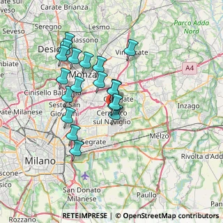 Mappa Via Marzabotto, 20063 Cernusco sul Naviglio MI, Italia (6.36474)