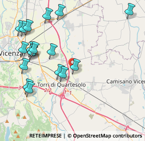 Mappa Via Lonigo, 36040 Torri di Quartesolo VI, Italia (4.83278)