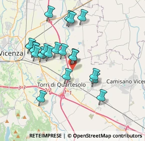 Mappa Via Lonigo, 36040 Torri di Quartesolo VI, Italia (3.5275)