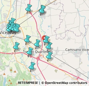 Mappa Via Lonigo, 36040 Torri di Quartesolo VI, Italia (4.8095)