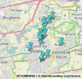 Mappa Via Giuseppe Verdi, 20063 Cernusco sul Naviglio MI, Italia (1.27692)