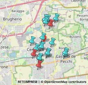 Mappa Via Giuseppe Verdi, 20063 Cernusco sul Naviglio MI, Italia (1.49)