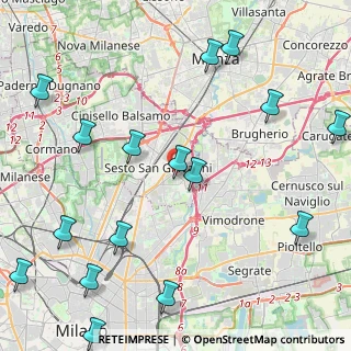 Mappa Via Cantore Generale, 20099 Sesto San Giovanni MI, Italia (5.76063)