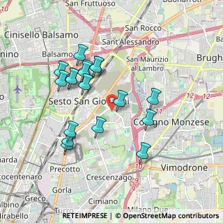 Mappa Via Cantore Generale, 20099 Sesto San Giovanni MI, Italia (1.74389)
