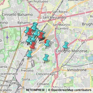 Mappa Via Cantore Generale, 20099 Sesto San Giovanni MI, Italia (1.4195)