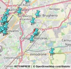 Mappa Corso Roma, 20093 Cologno Monzese MI, Italia (2.8835)